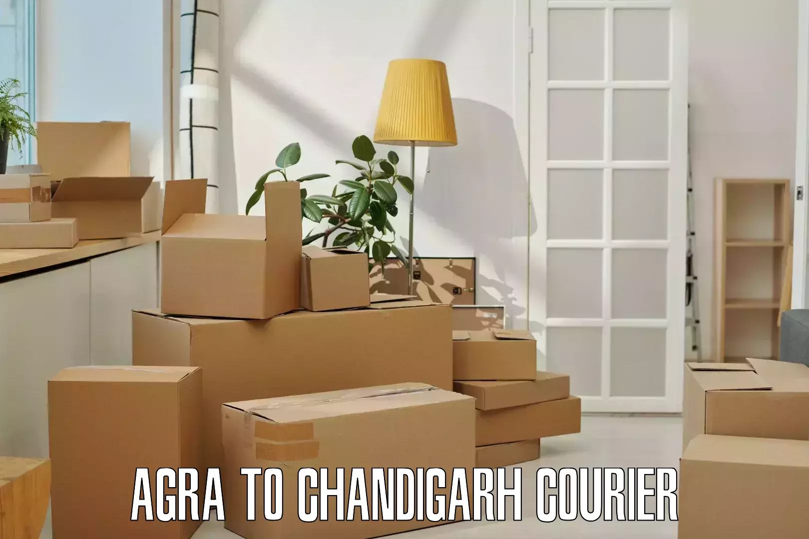 Modern delivery methods in Agra to Chandigarh