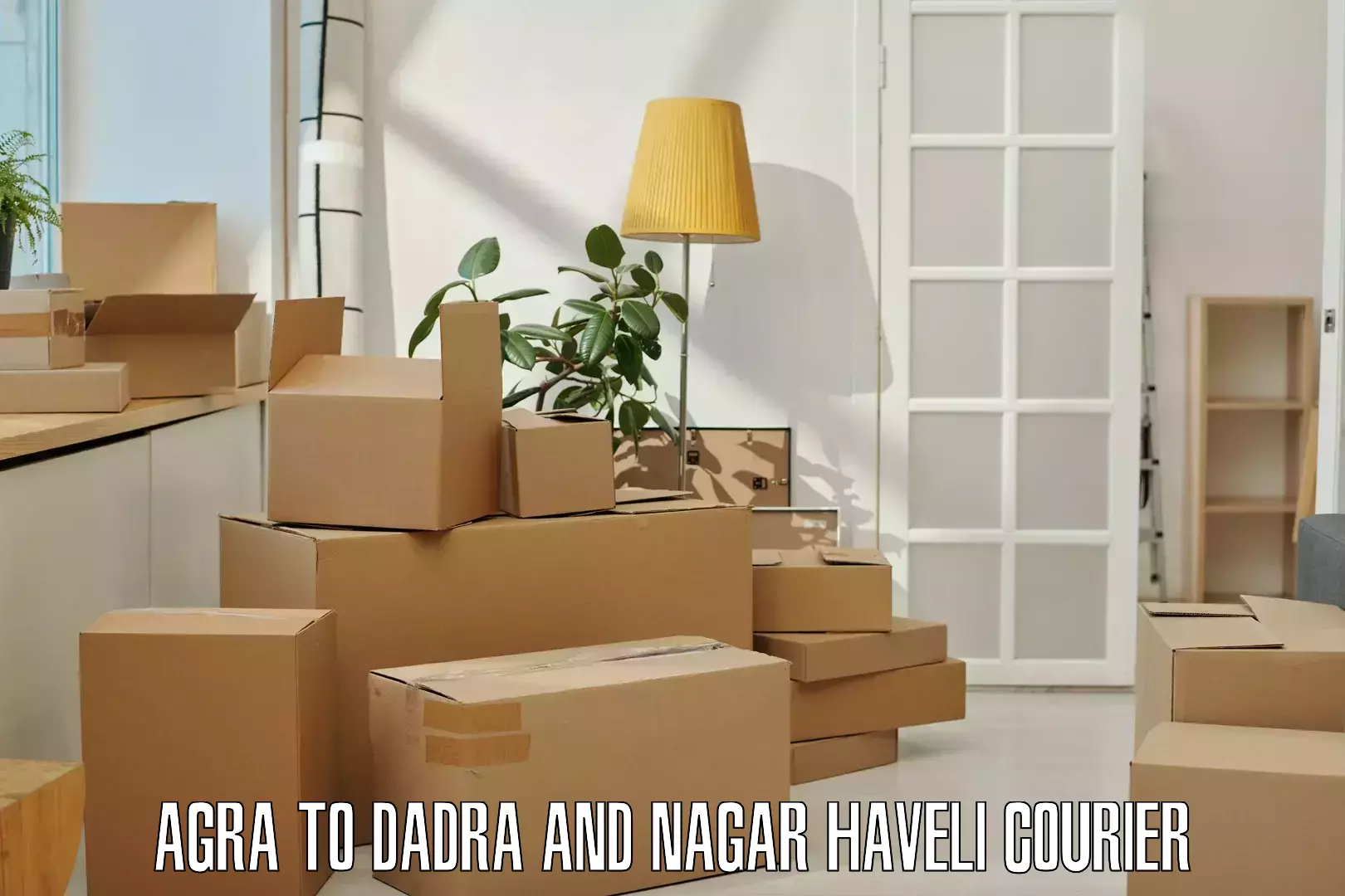 On-demand courier in Agra to Dadra and Nagar Haveli