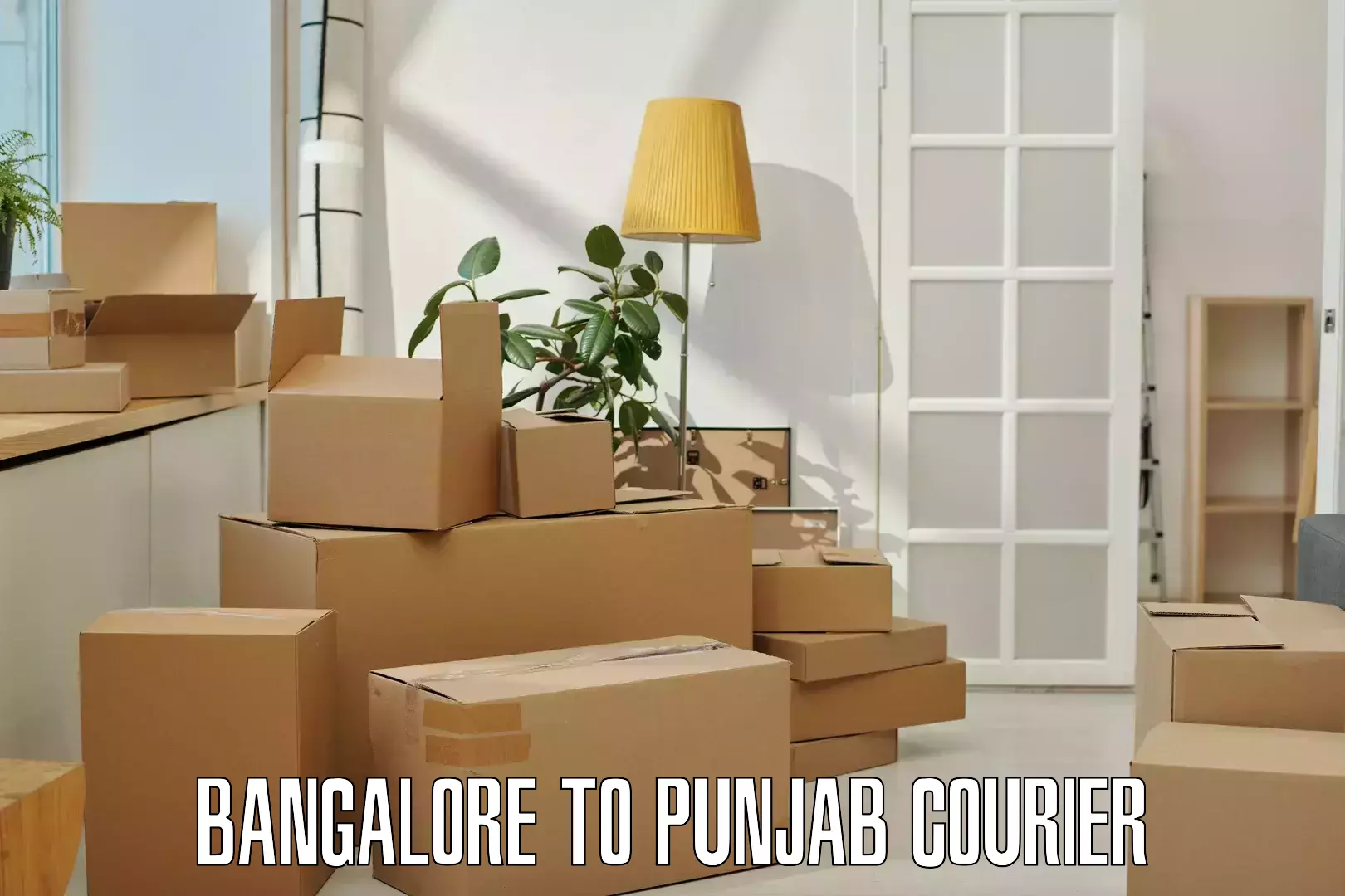 Courier dispatch services Bangalore to Punjab