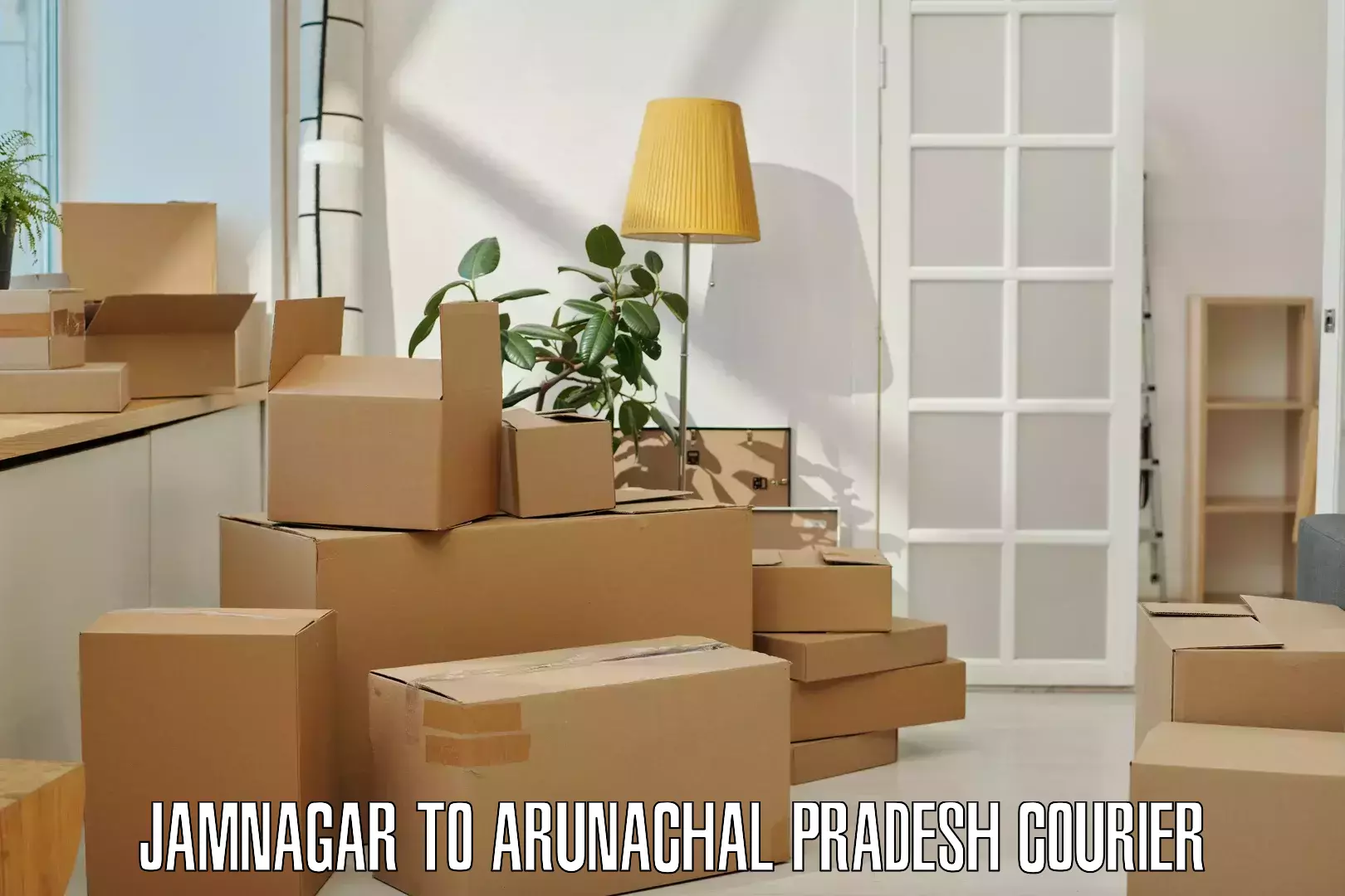Express courier capabilities Jamnagar to Pasighat