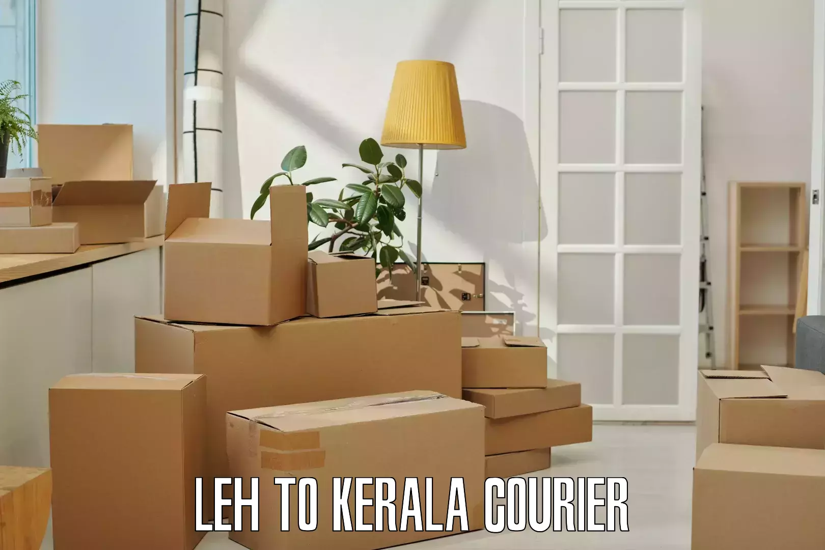 Next-day delivery options Leh to Cochin Port Kochi