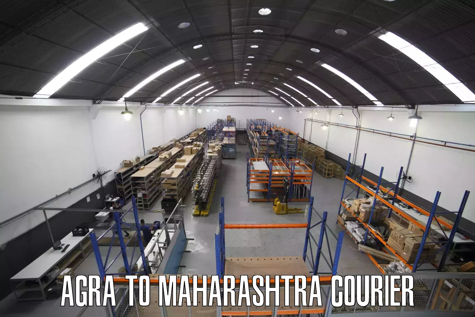 24-hour courier service Agra to Maharashtra