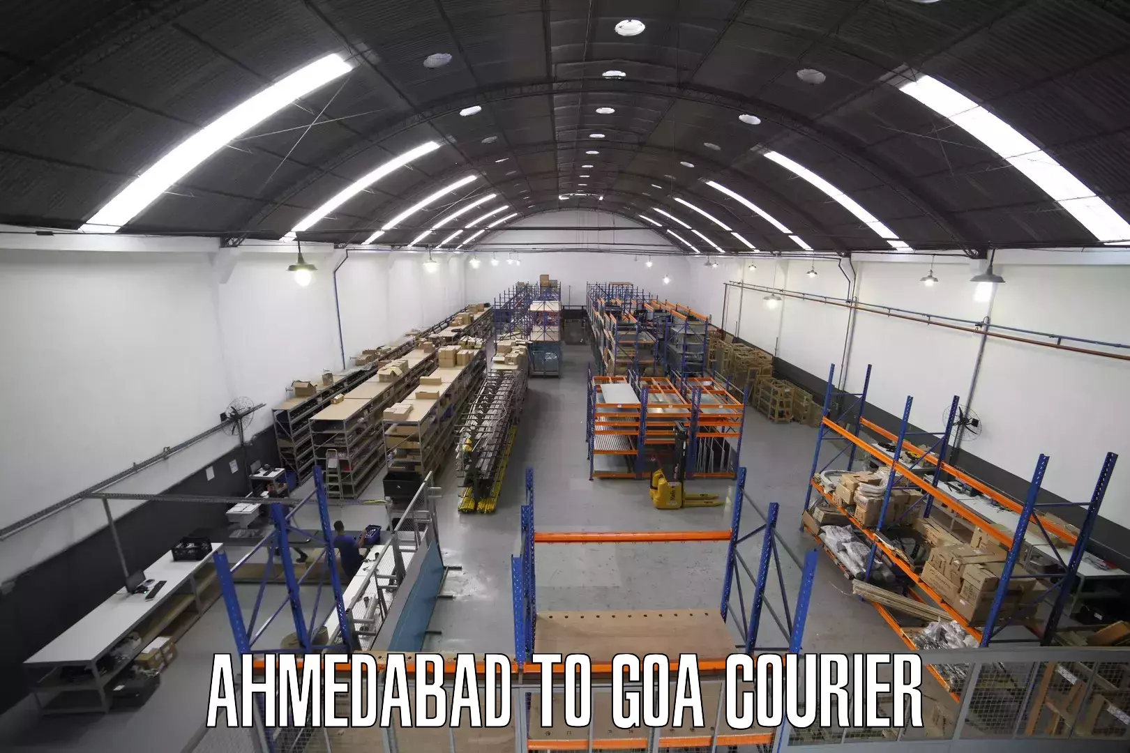 Small business couriers Ahmedabad to Goa University