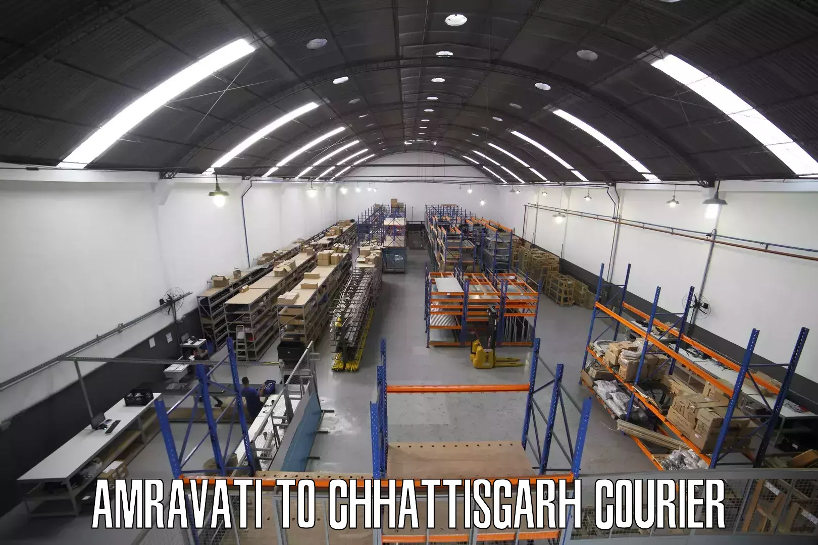 State-of-the-art courier technology Amravati to Chirimiri