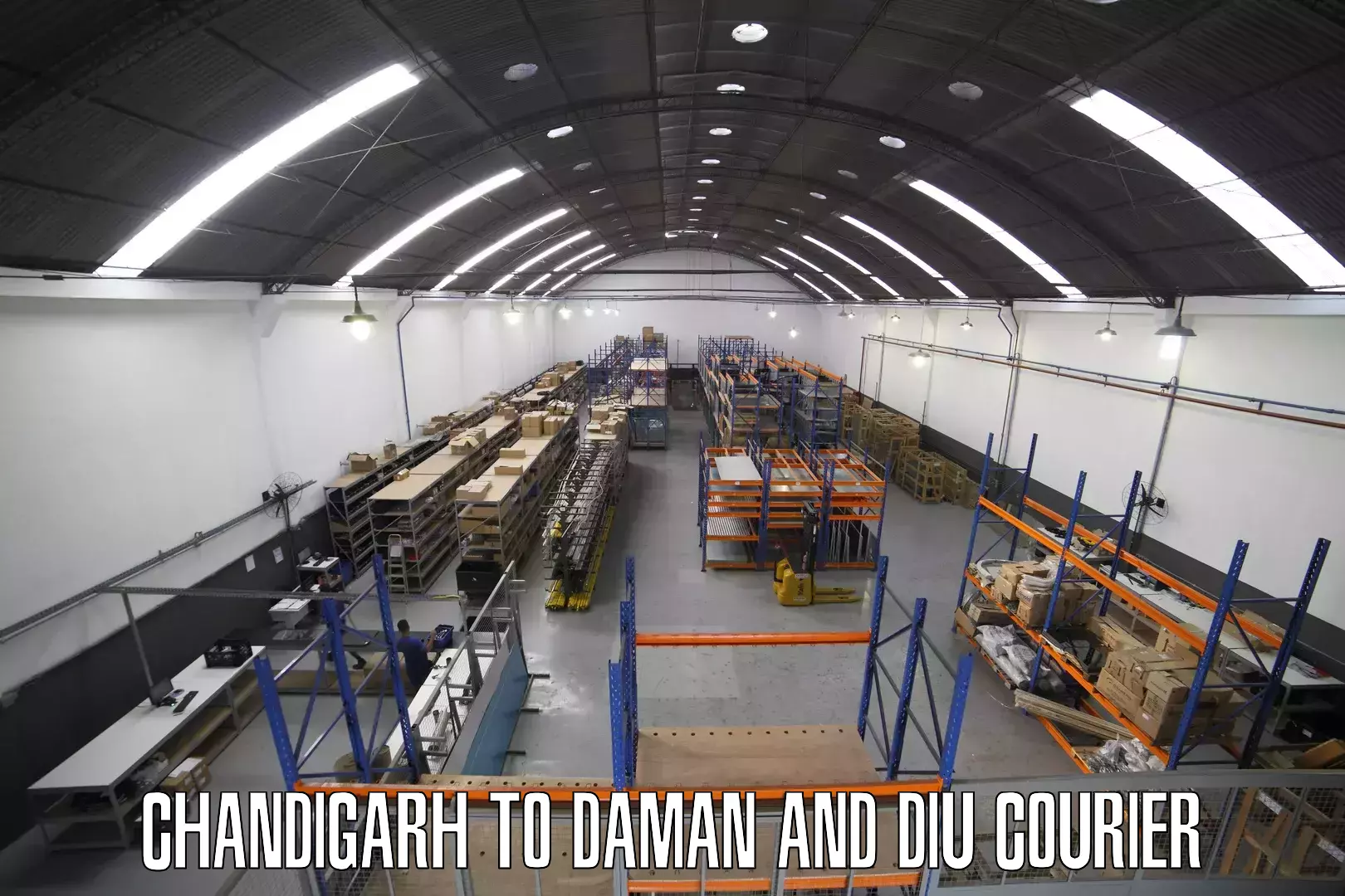 Reliable package handling Chandigarh to Diu