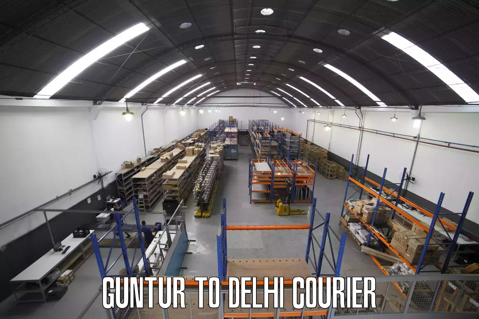 Door-to-door shipment Guntur to East Delhi