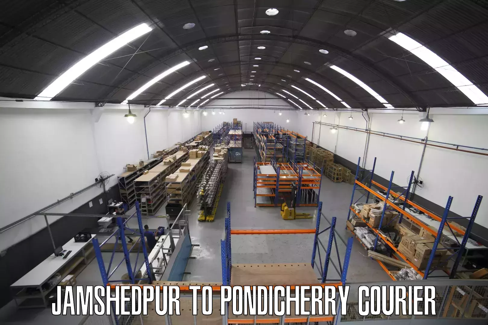 Courier service partnerships Jamshedpur to Pondicherry University