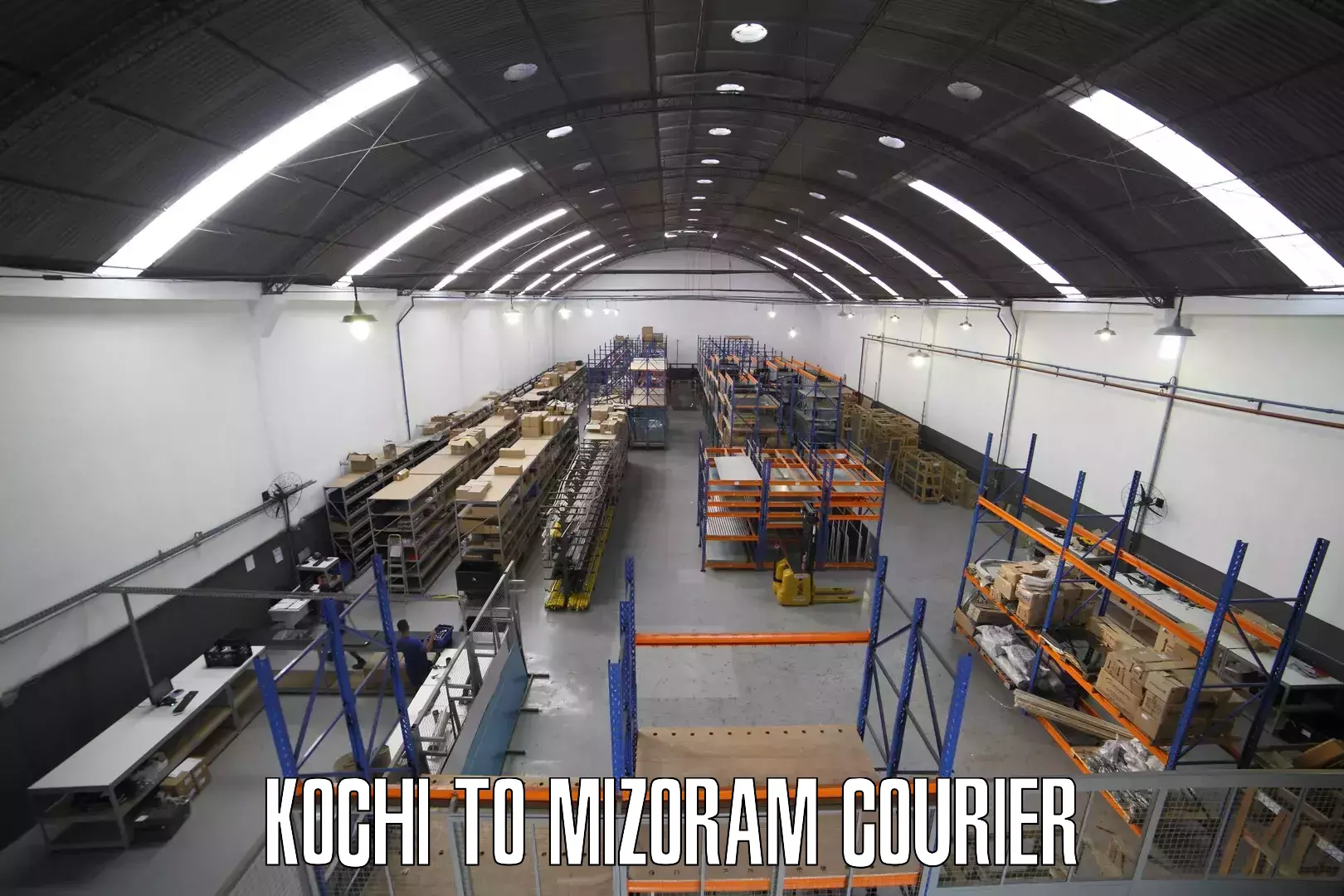 Versatile courier options Kochi to Thenzawl