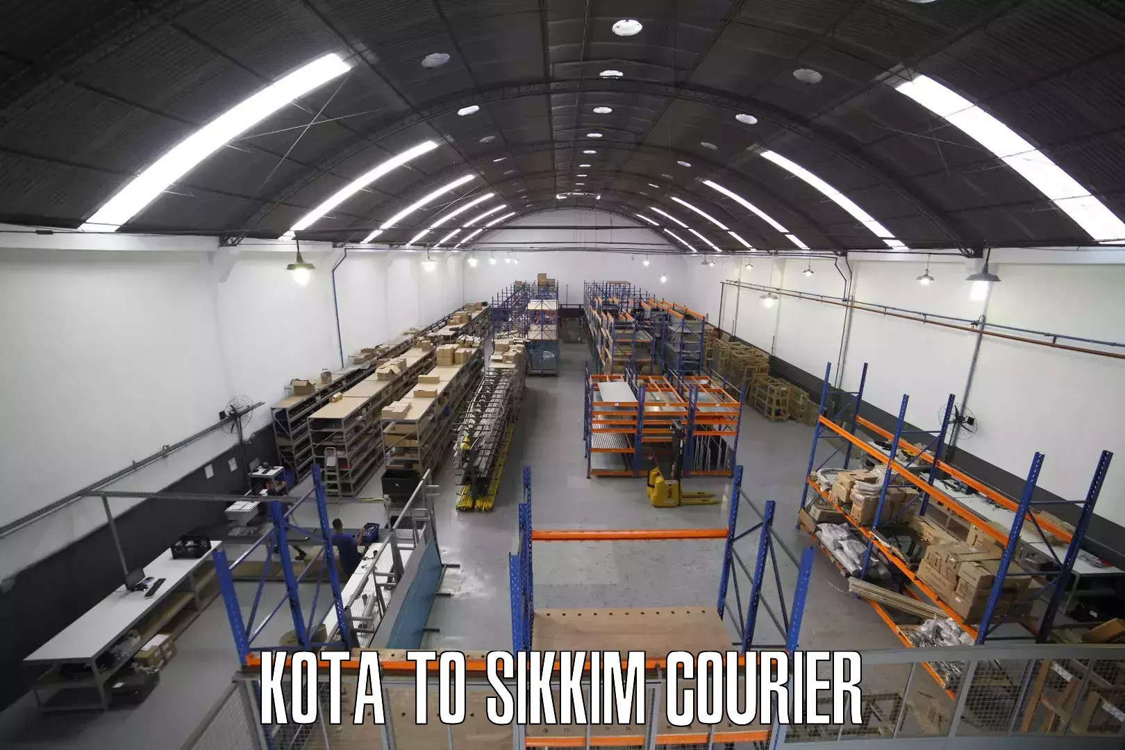 State-of-the-art courier technology Kota to North Sikkim