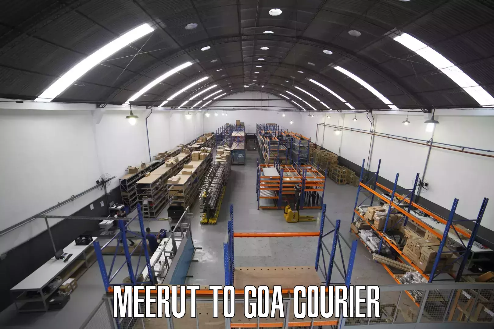 Door-to-door freight service Meerut to Goa University