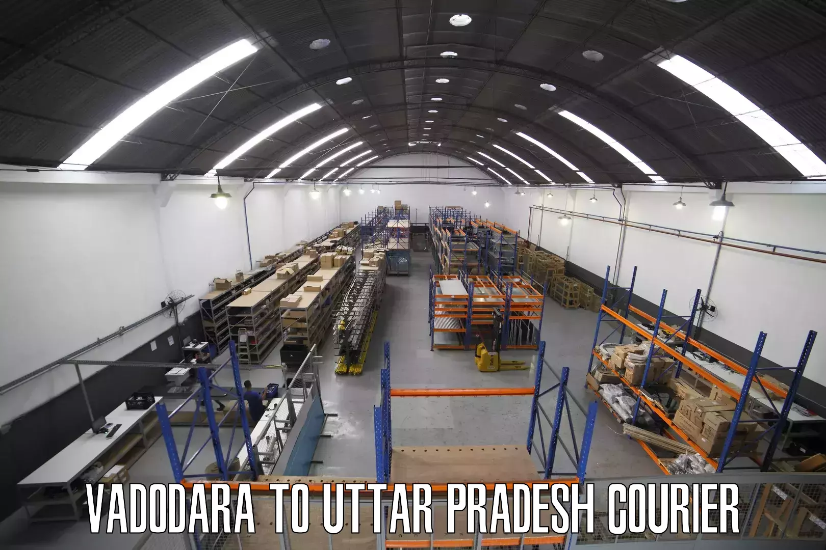 24-hour courier service in Vadodara to Padrauna