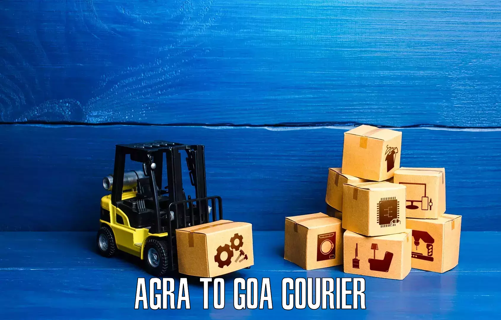 International parcel service Agra to Mormugao Port