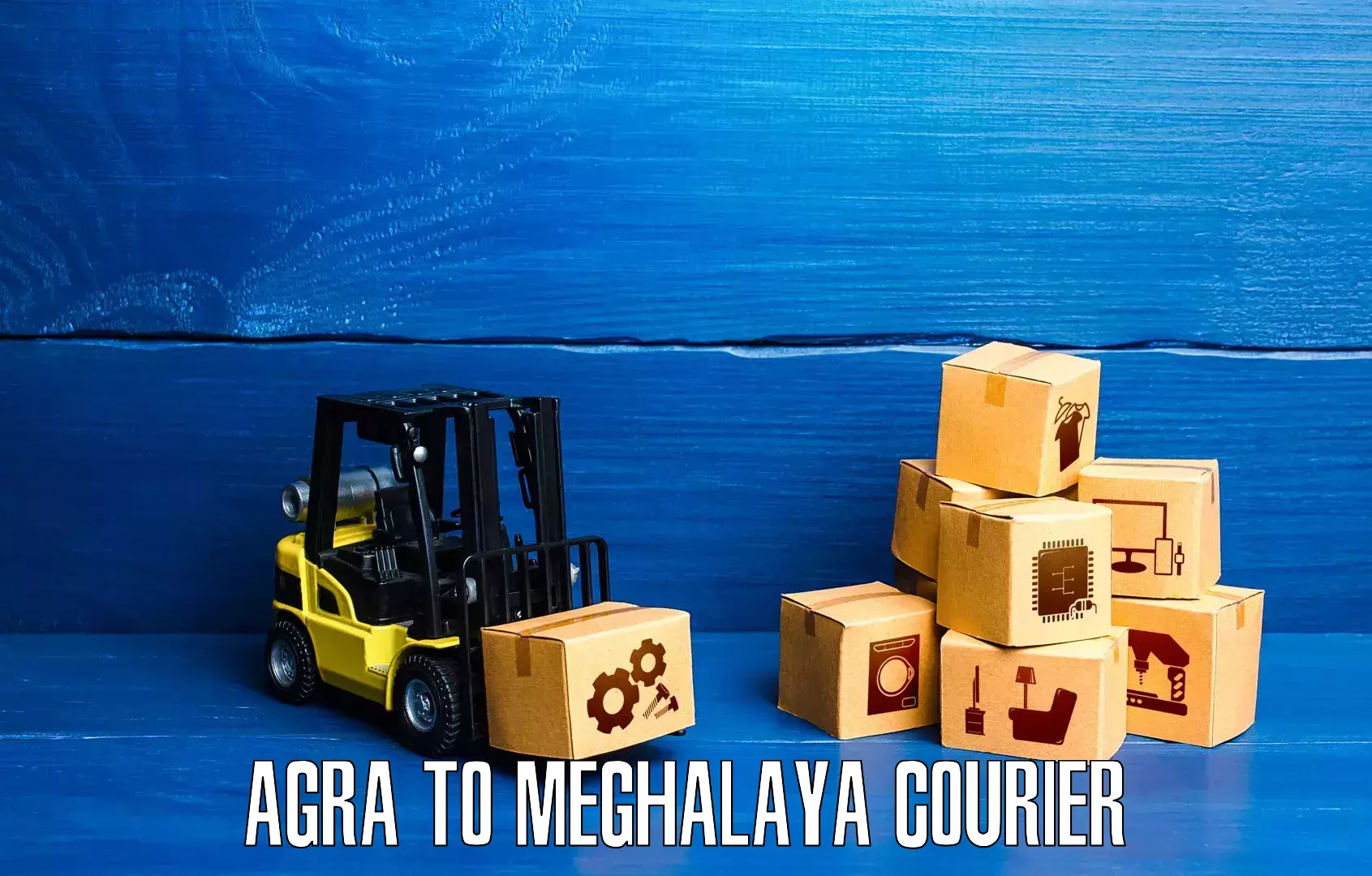 Urban courier service Agra to Shillong