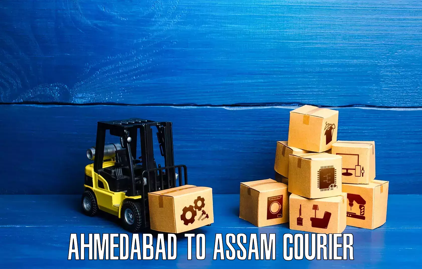Dynamic parcel delivery Ahmedabad to IIT Guwahati