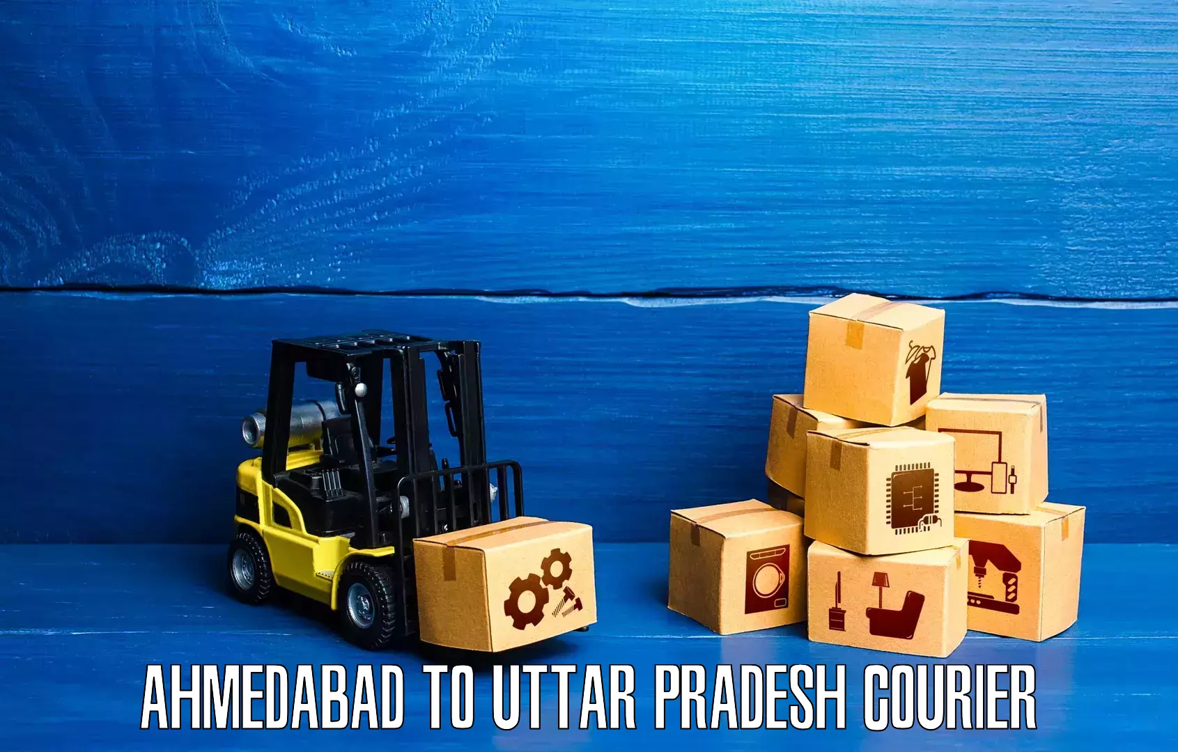 State-of-the-art courier technology Ahmedabad to Uttar Pradesh