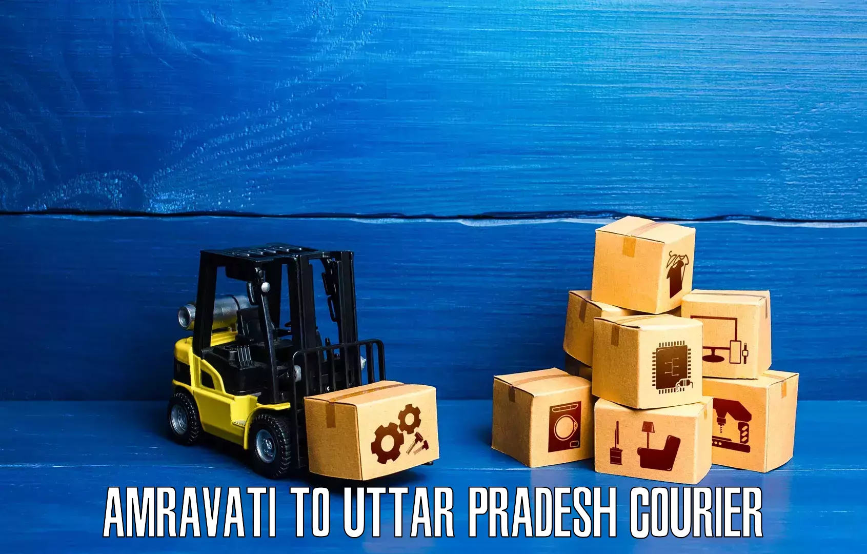 Quick parcel dispatch Amravati to Hamirpur Uttar Pradesh