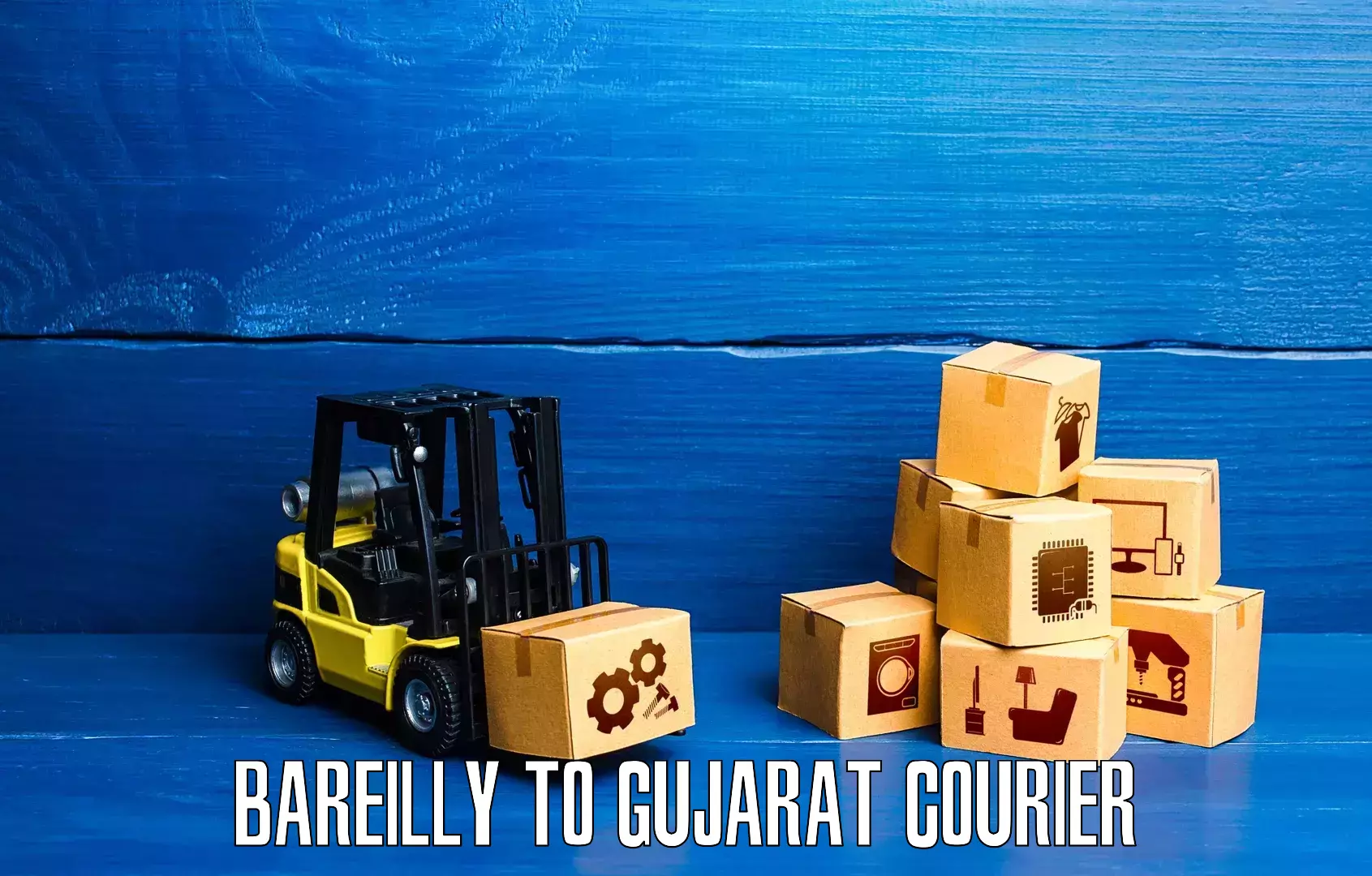 Express courier facilities in Bareilly to Gujarat