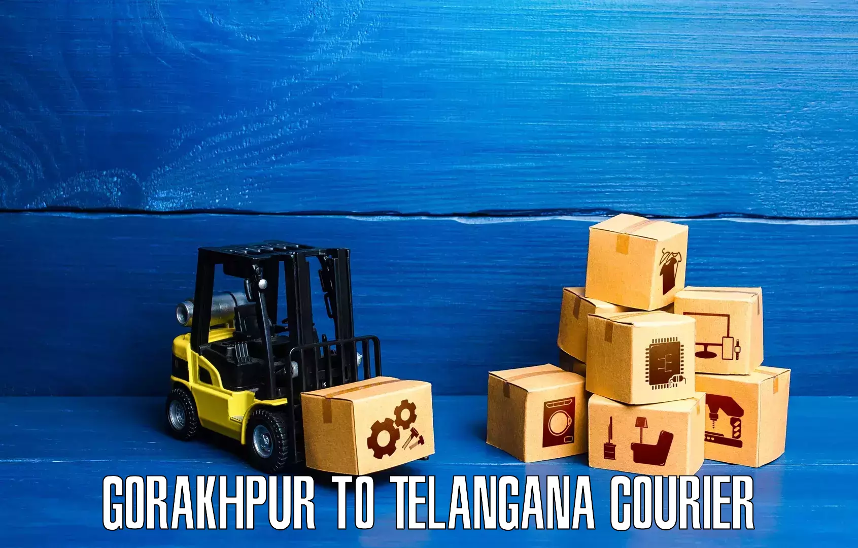 User-friendly courier app Gorakhpur to Telangana