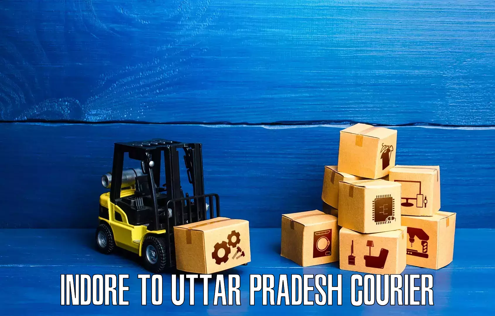 Trackable shipping service Indore to Uttar Pradesh