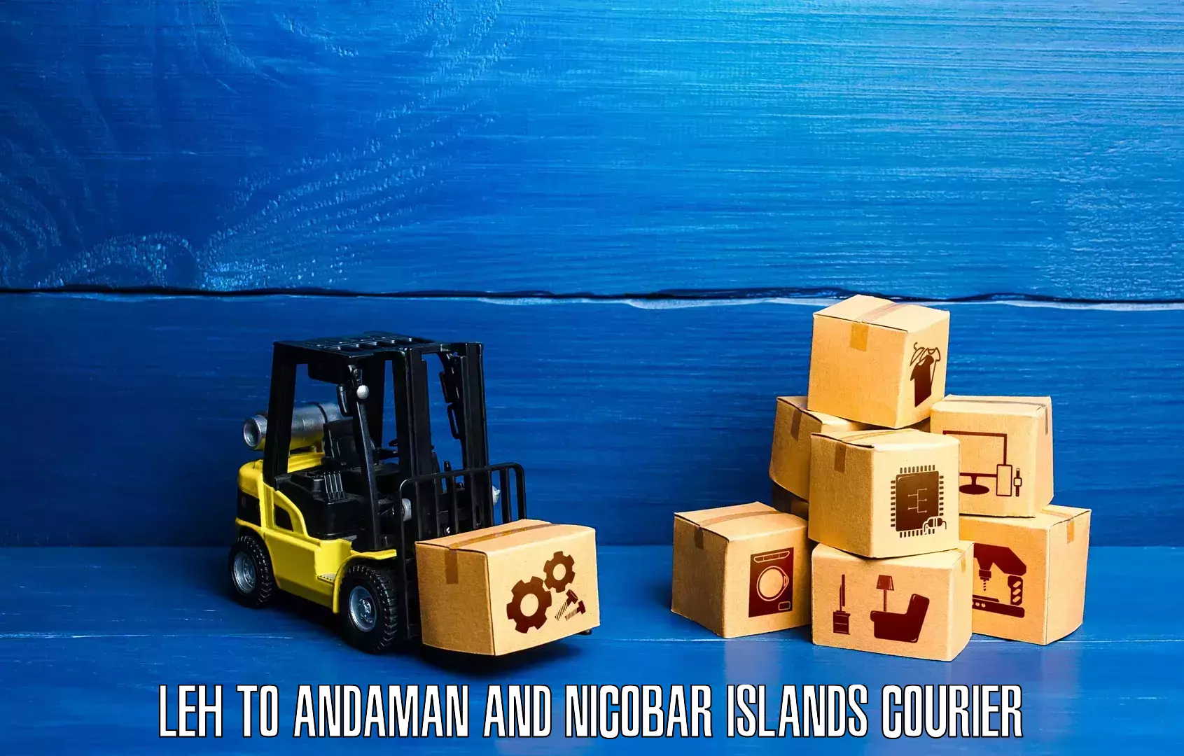 Reliable parcel services Leh to Andaman and Nicobar Islands