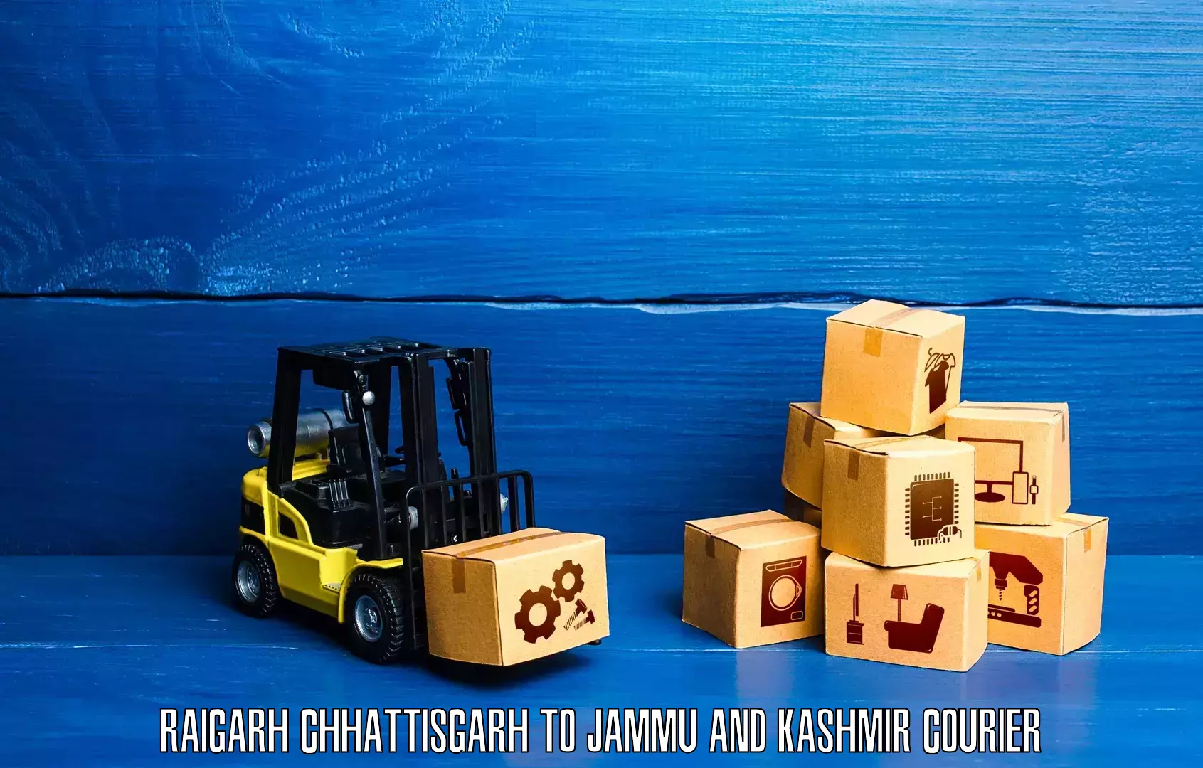 Reliable logistics providers Raigarh Chhattisgarh to Kupwara