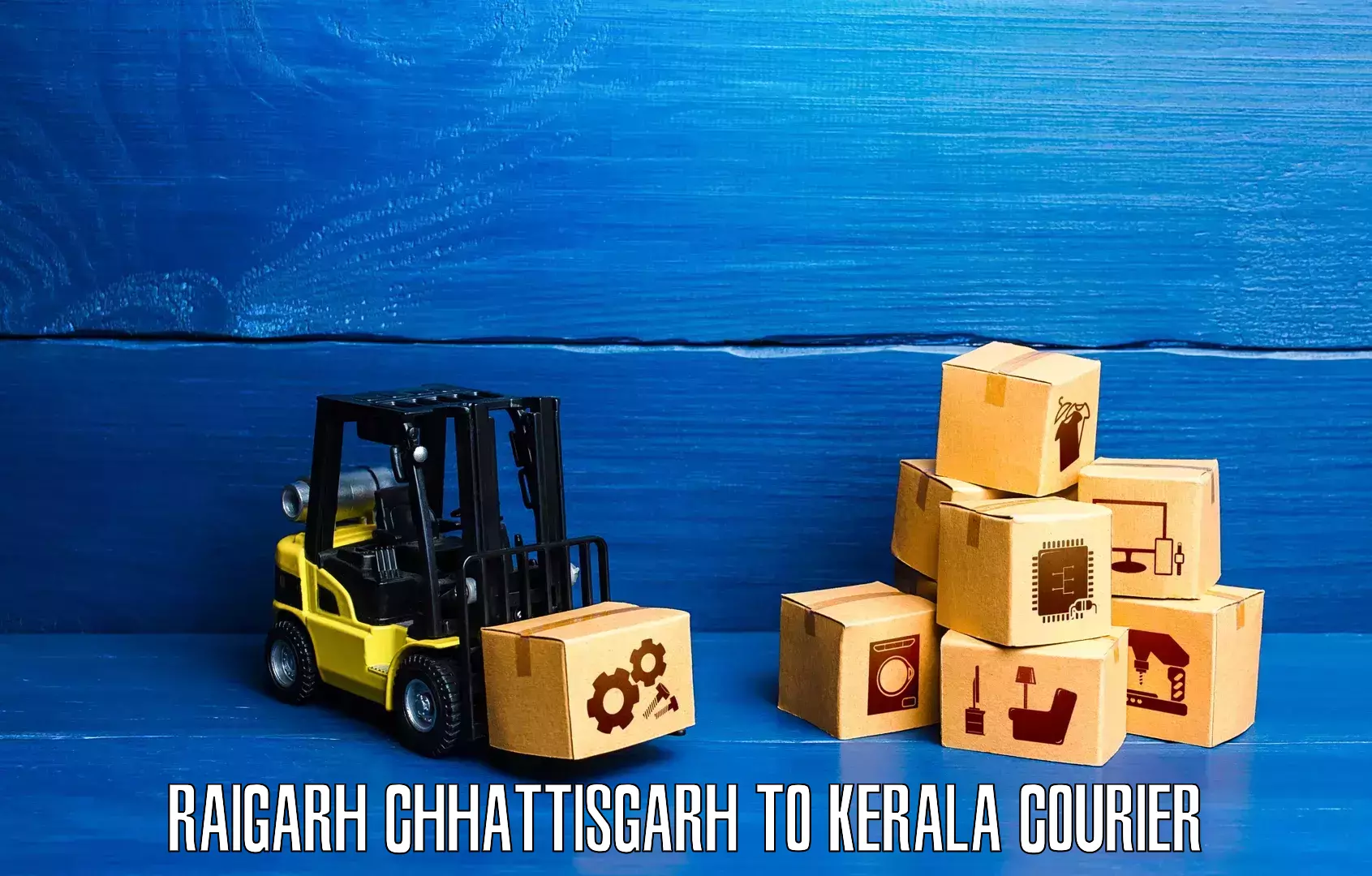 Courier service efficiency Raigarh Chhattisgarh to Kerala