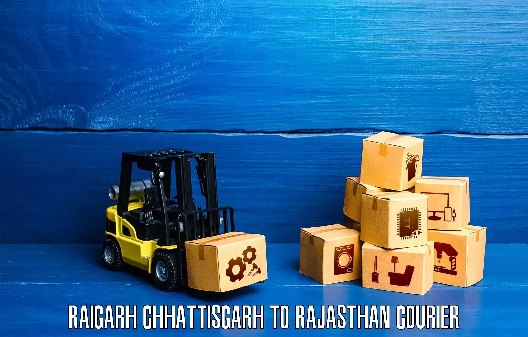 Expedited parcel delivery Raigarh Chhattisgarh to Didwana