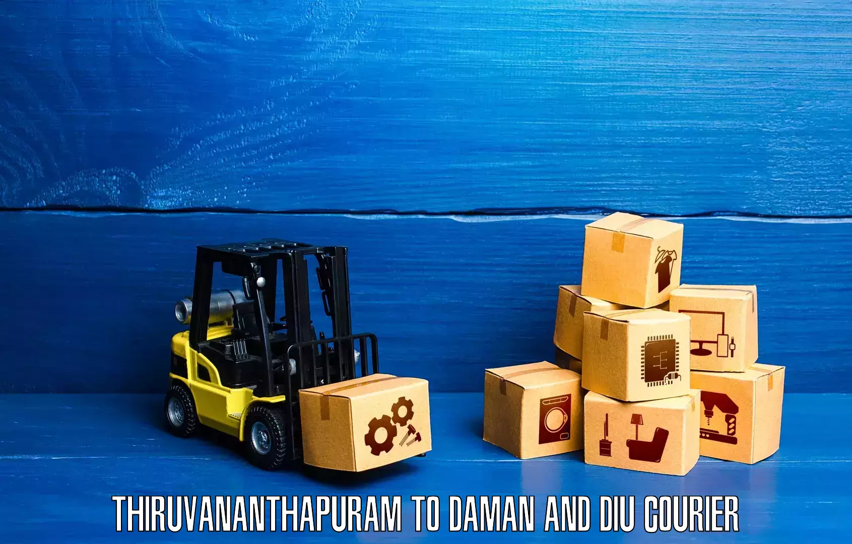 User-friendly delivery service Thiruvananthapuram to Daman