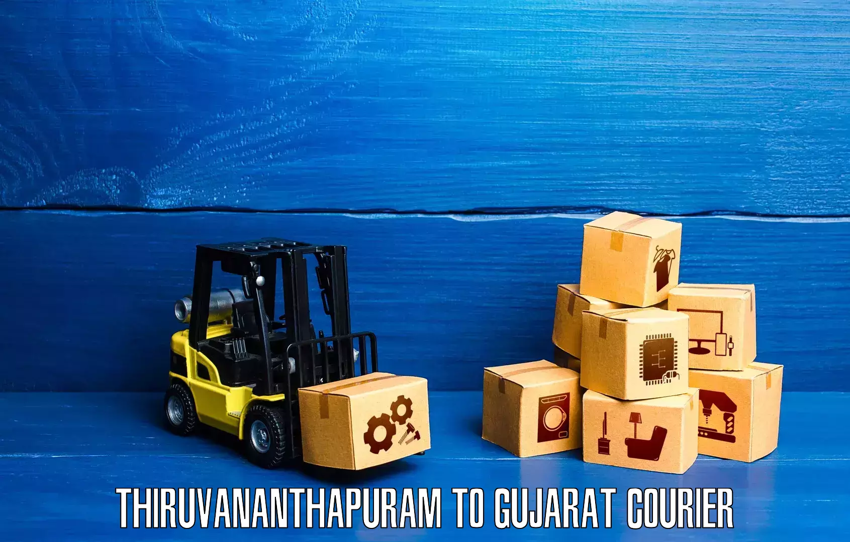 Comprehensive freight services Thiruvananthapuram to Bhavnagar