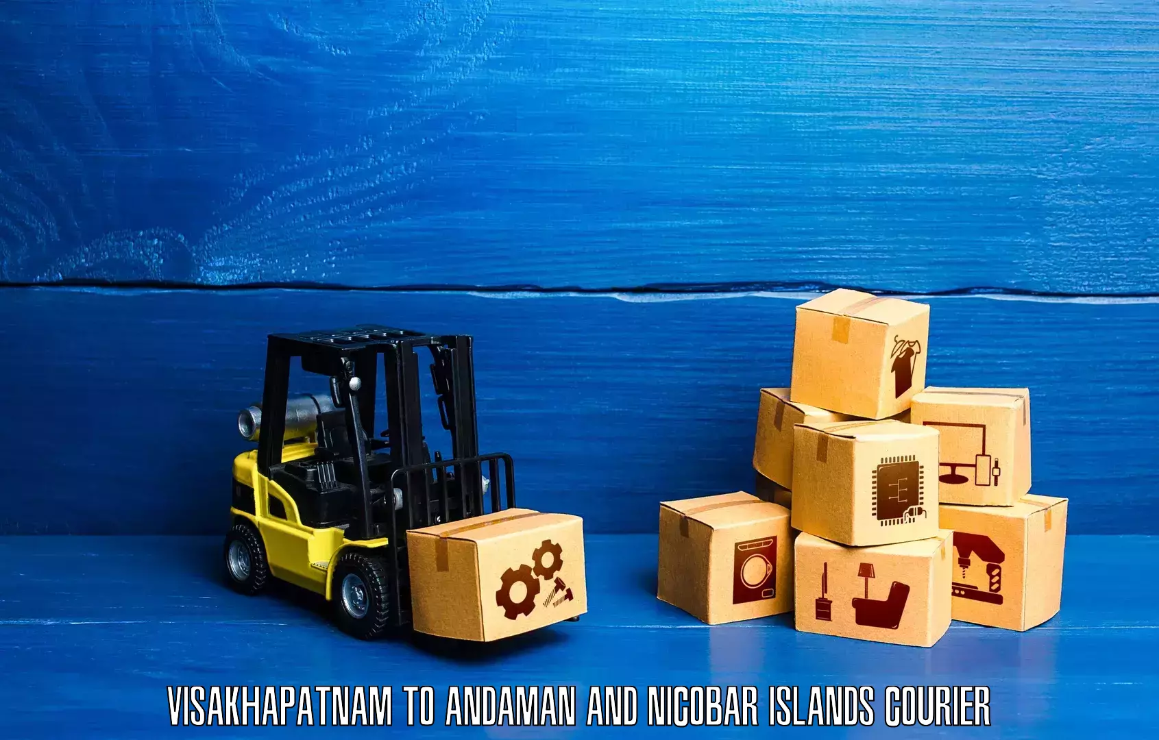 Courier rate comparison Visakhapatnam to Nicobar