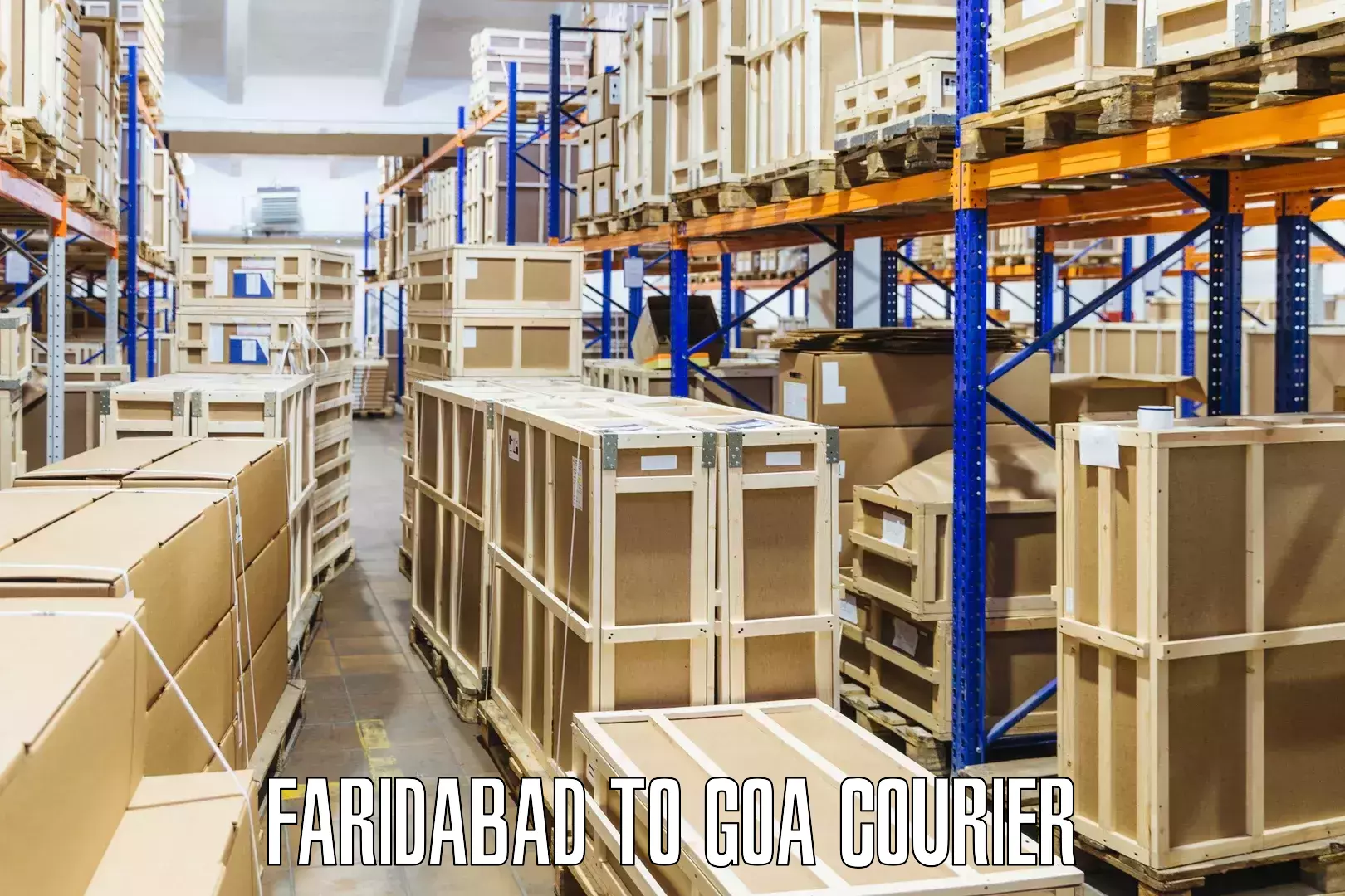 Online courier booking Faridabad to Bicholim
