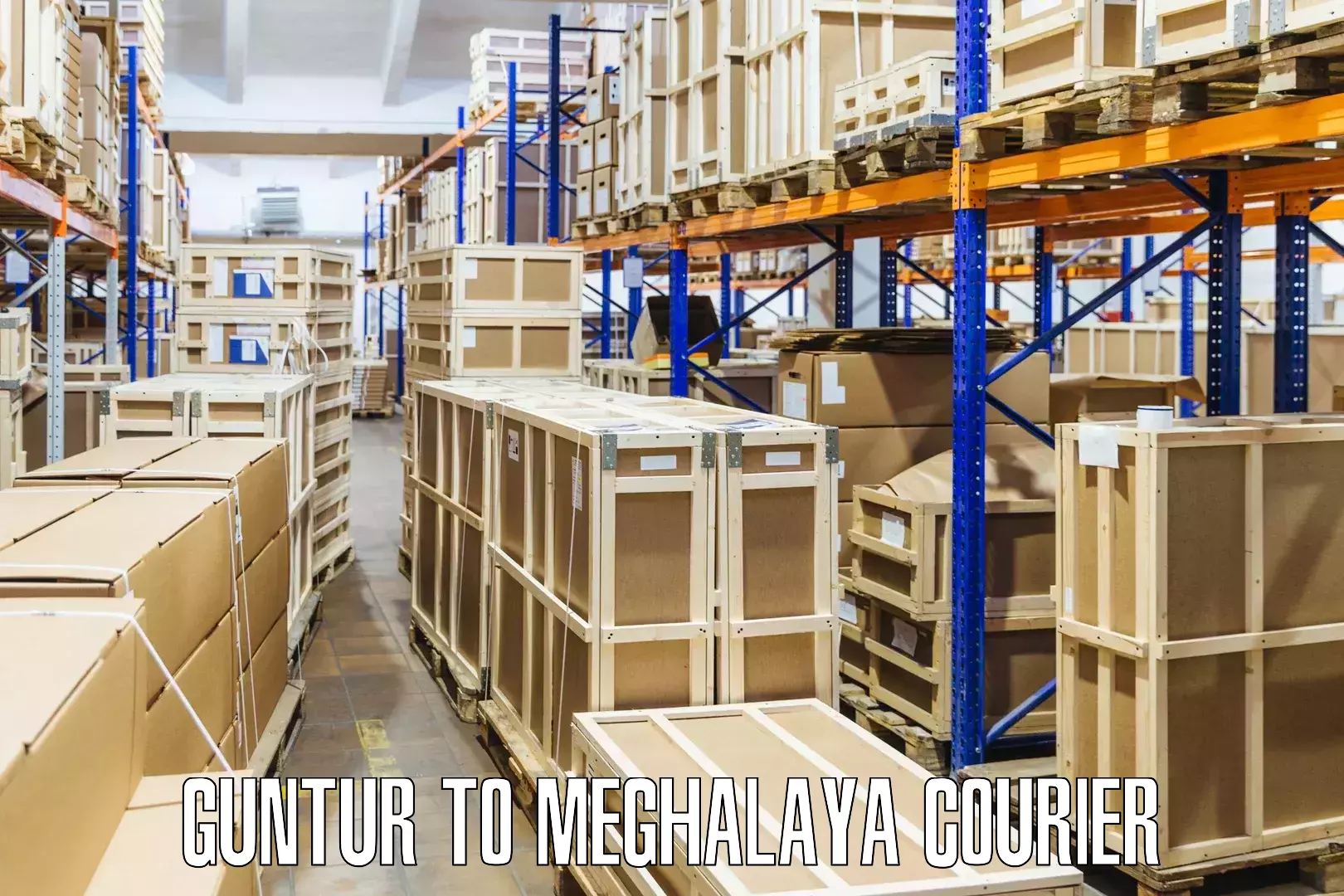 Affordable parcel rates Guntur to Meghalaya