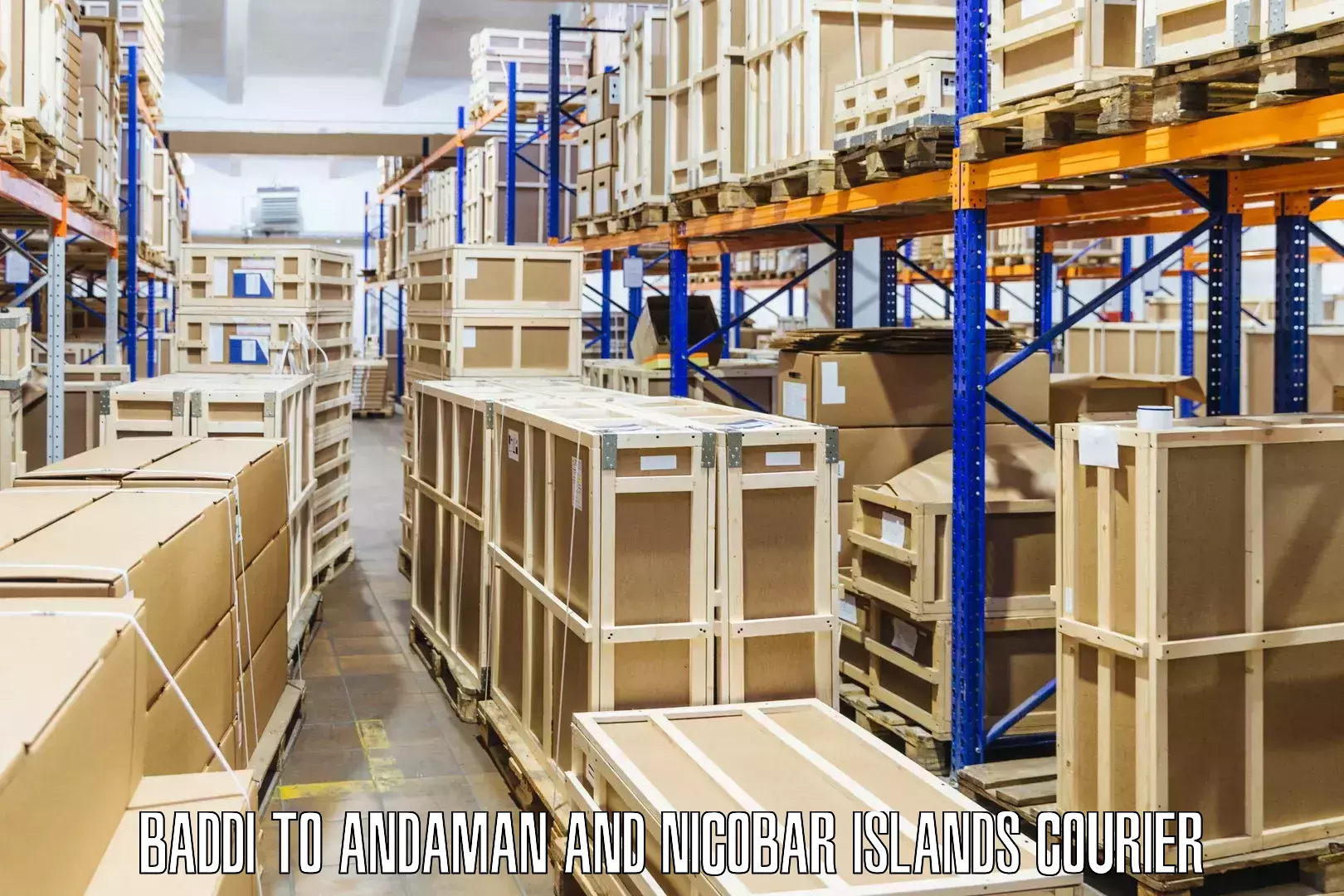 Customized delivery options Baddi to Andaman and Nicobar Islands