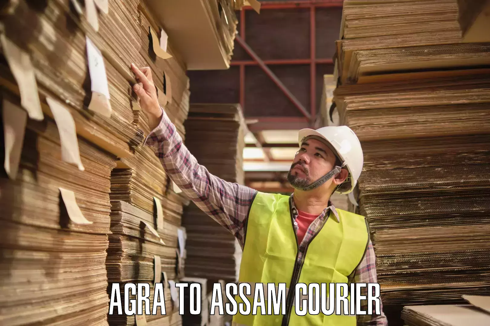 Residential courier service Agra to Assam