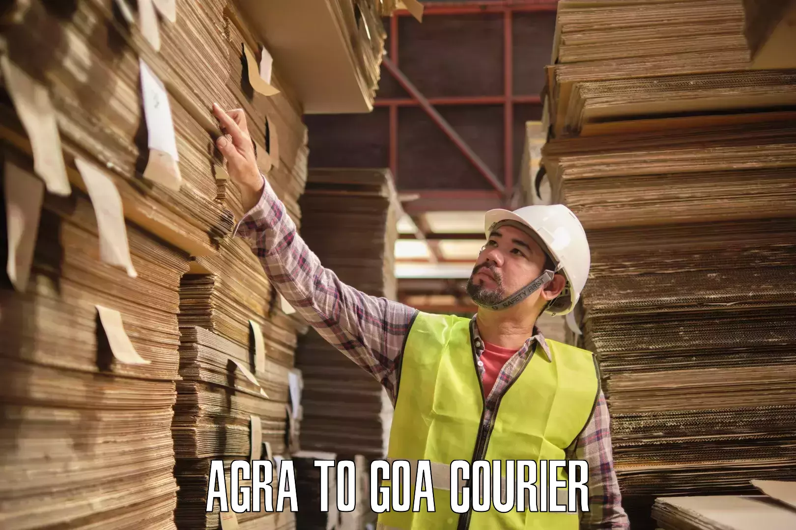 Optimized courier strategies Agra to Goa