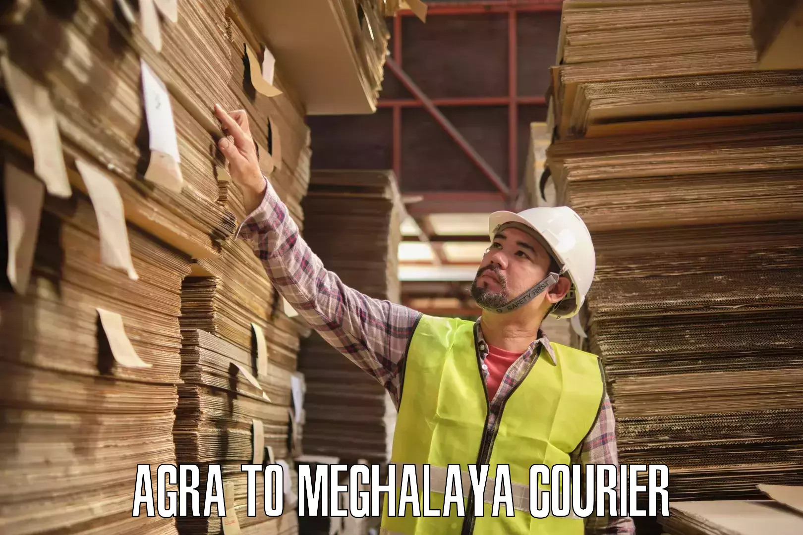 Reliable parcel services Agra to Meghalaya