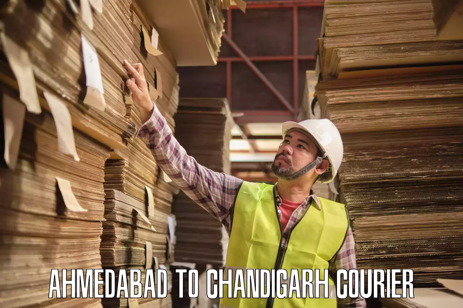 24/7 courier service Ahmedabad to Panjab University Chandigarh
