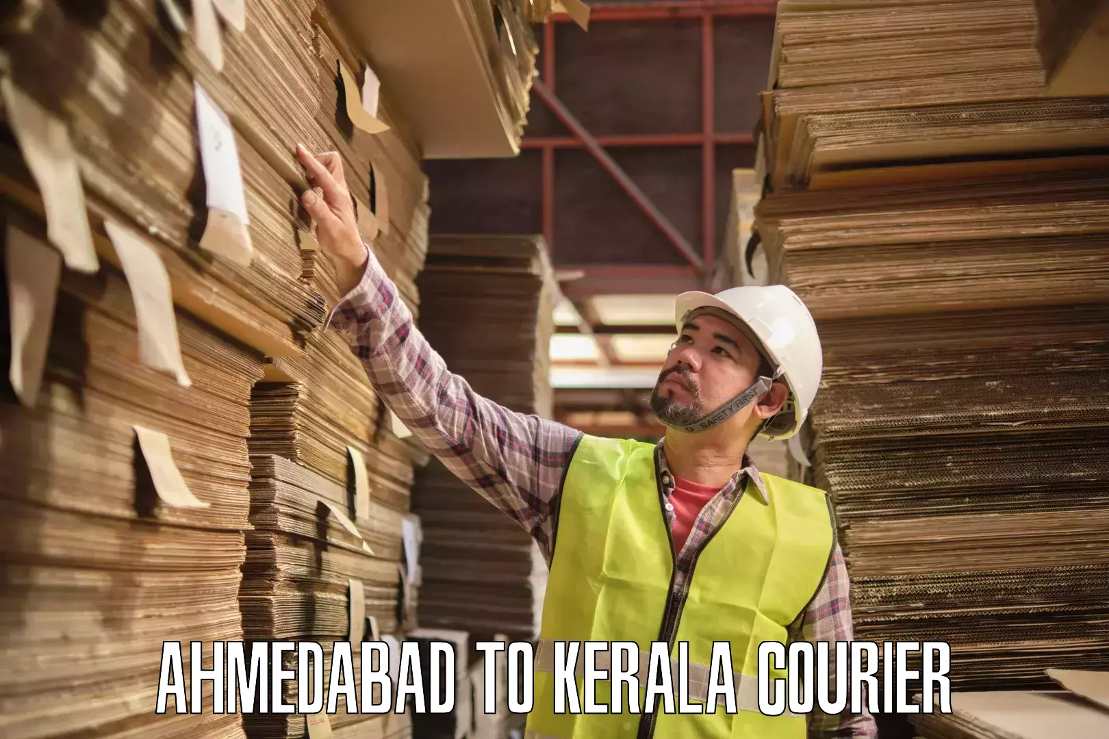 Courier service partnerships Ahmedabad to Kunnathunad