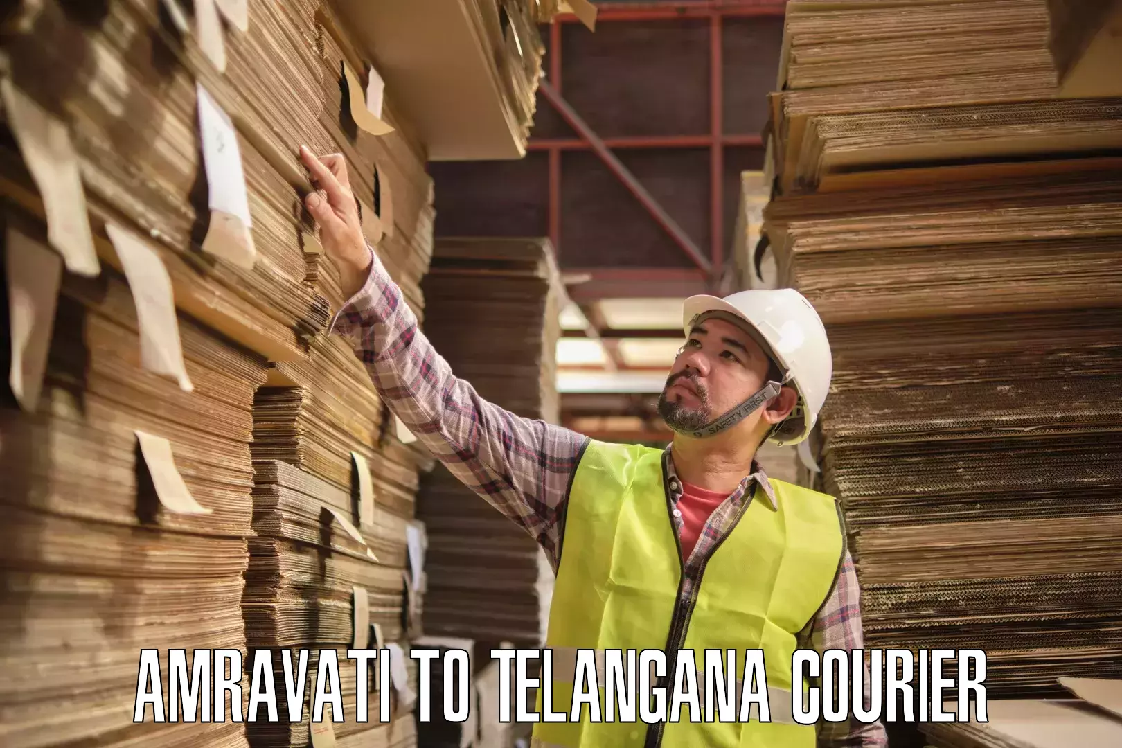 Smart parcel tracking Amravati to Telangana
