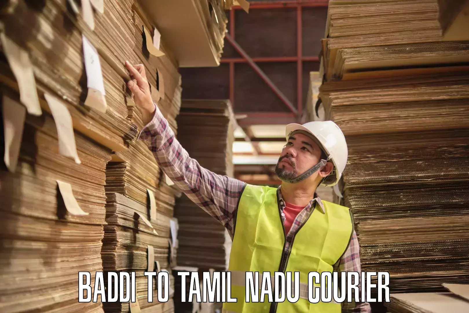 Cost-effective courier options Baddi to Theni