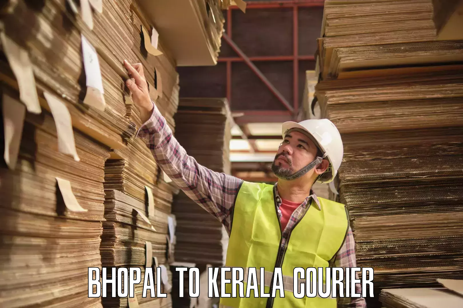 Global courier networks in Bhopal to Kerala