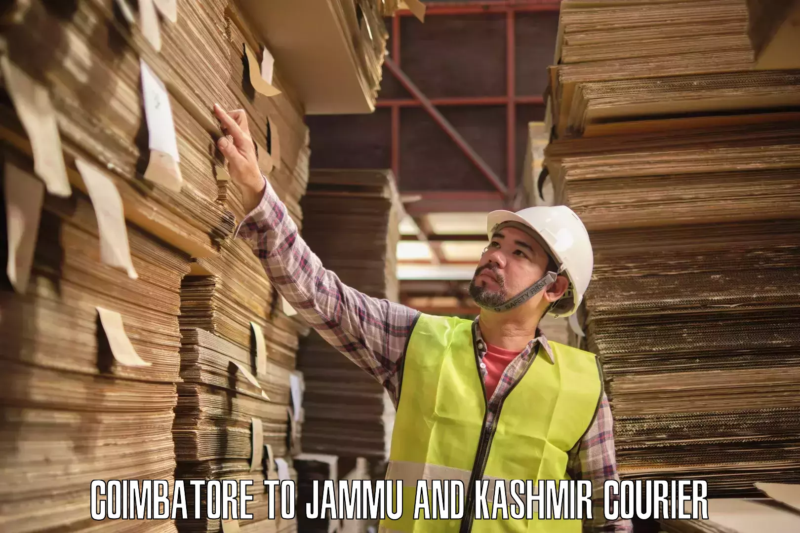 Individual parcel service in Coimbatore to Jammu and Kashmir
