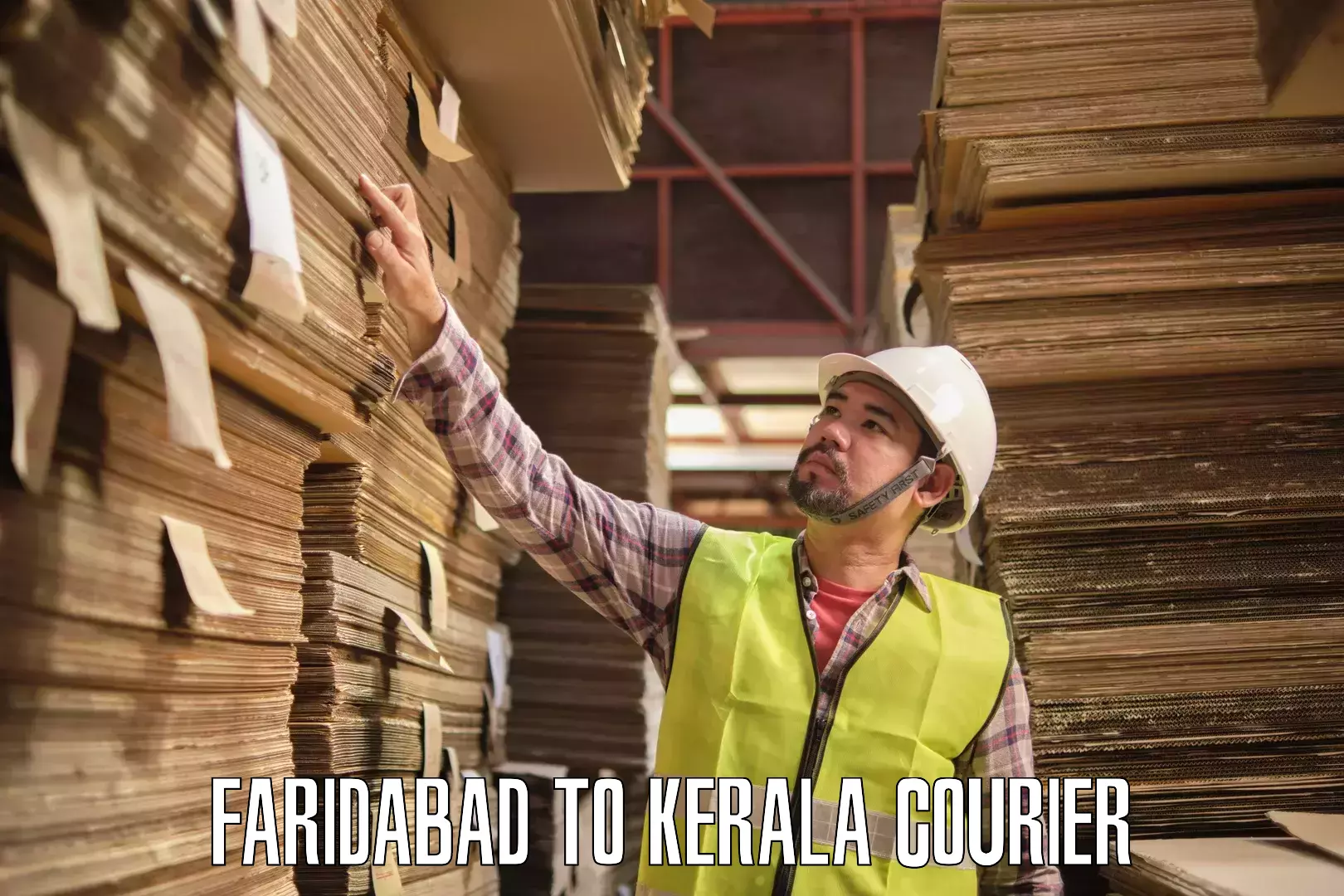 Courier service booking Faridabad to Kozhencherry