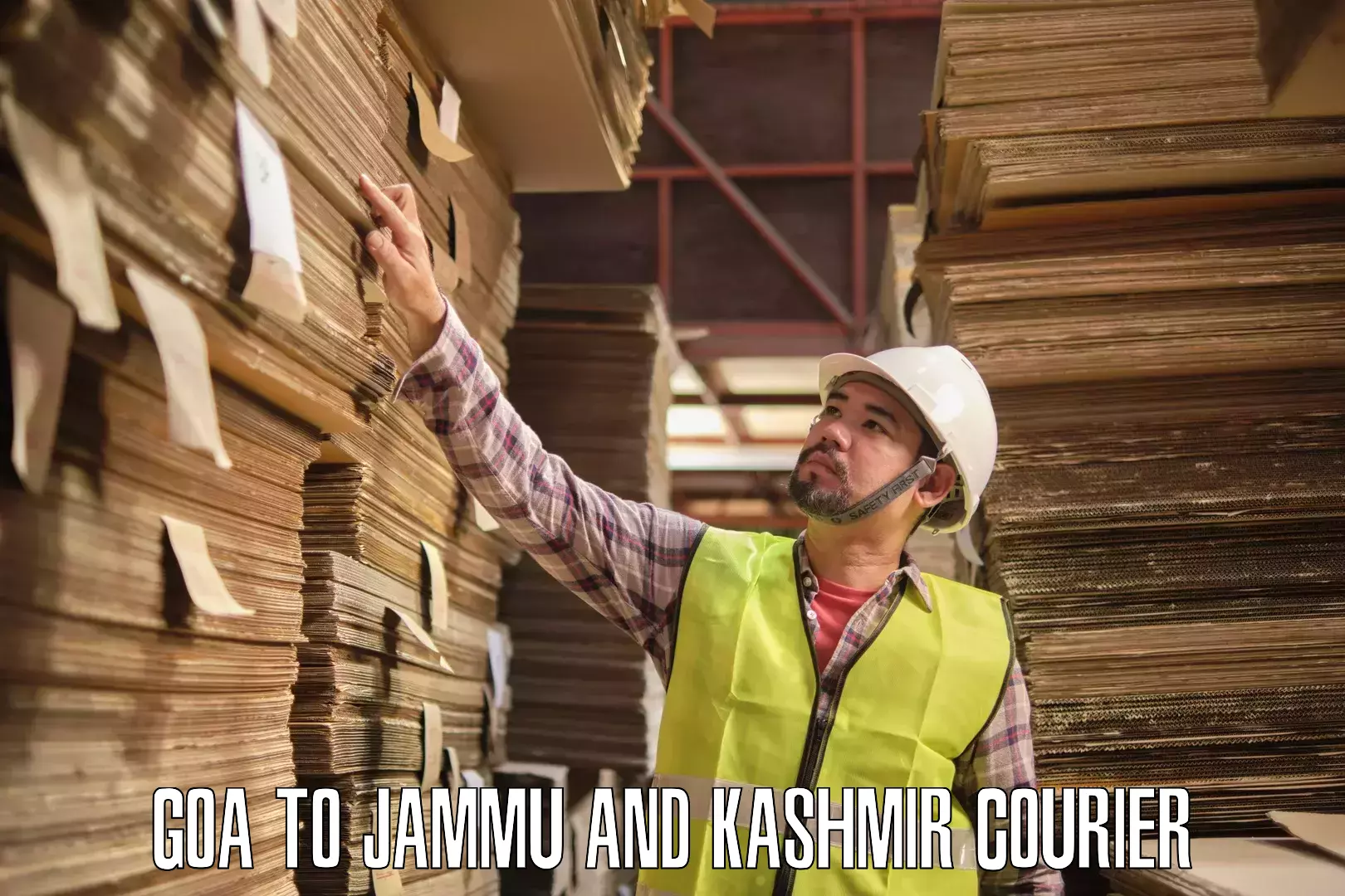 Dynamic courier operations Goa to Jammu and Kashmir