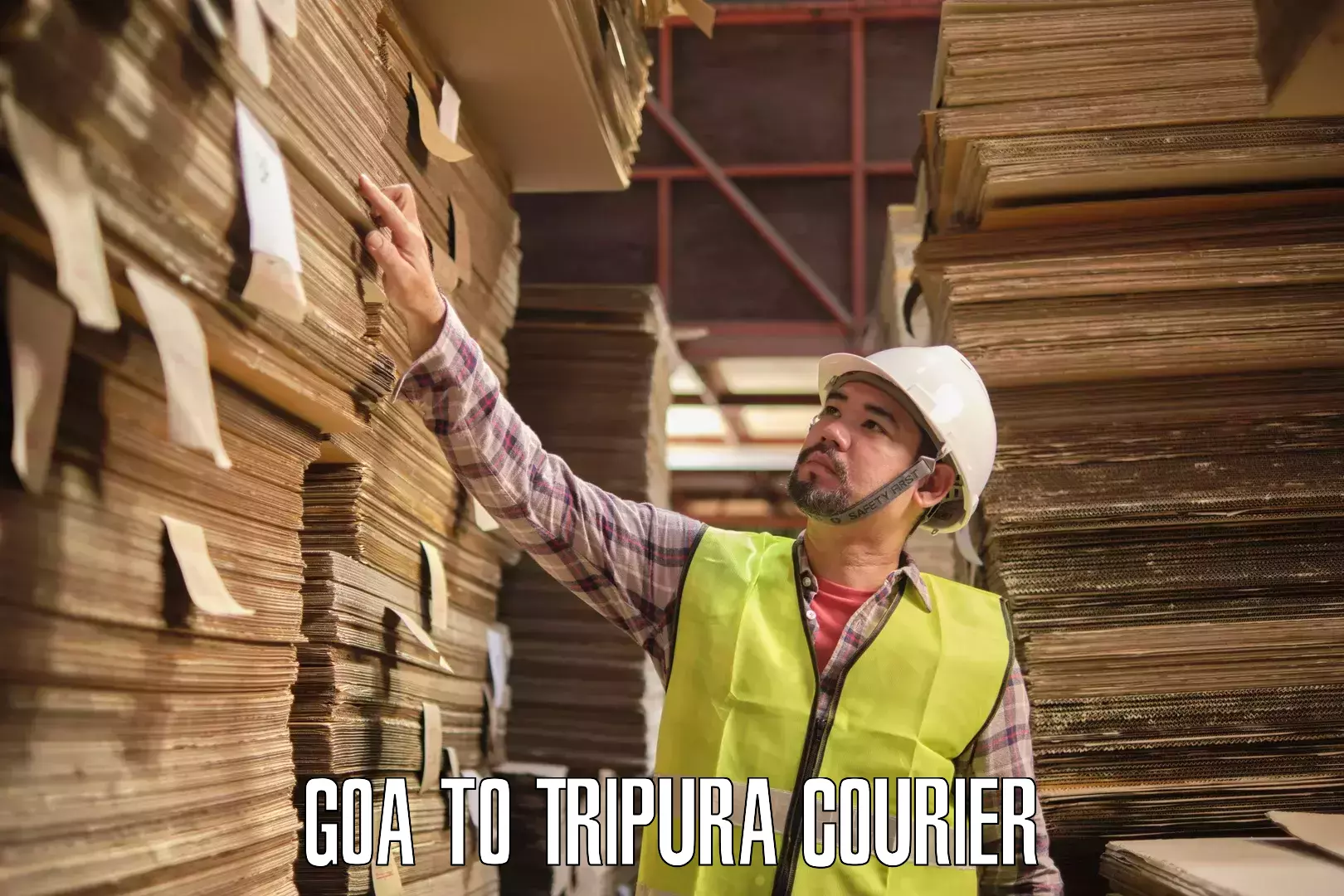 Doorstep delivery service Goa to Tripura