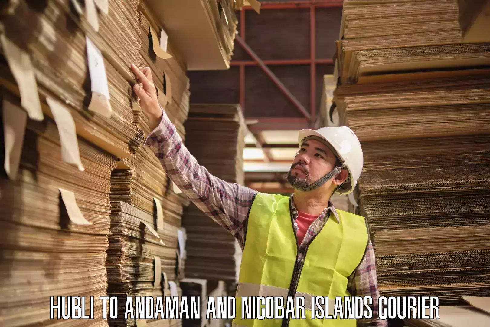 High-capacity parcel service Hubli to Andaman and Nicobar Islands