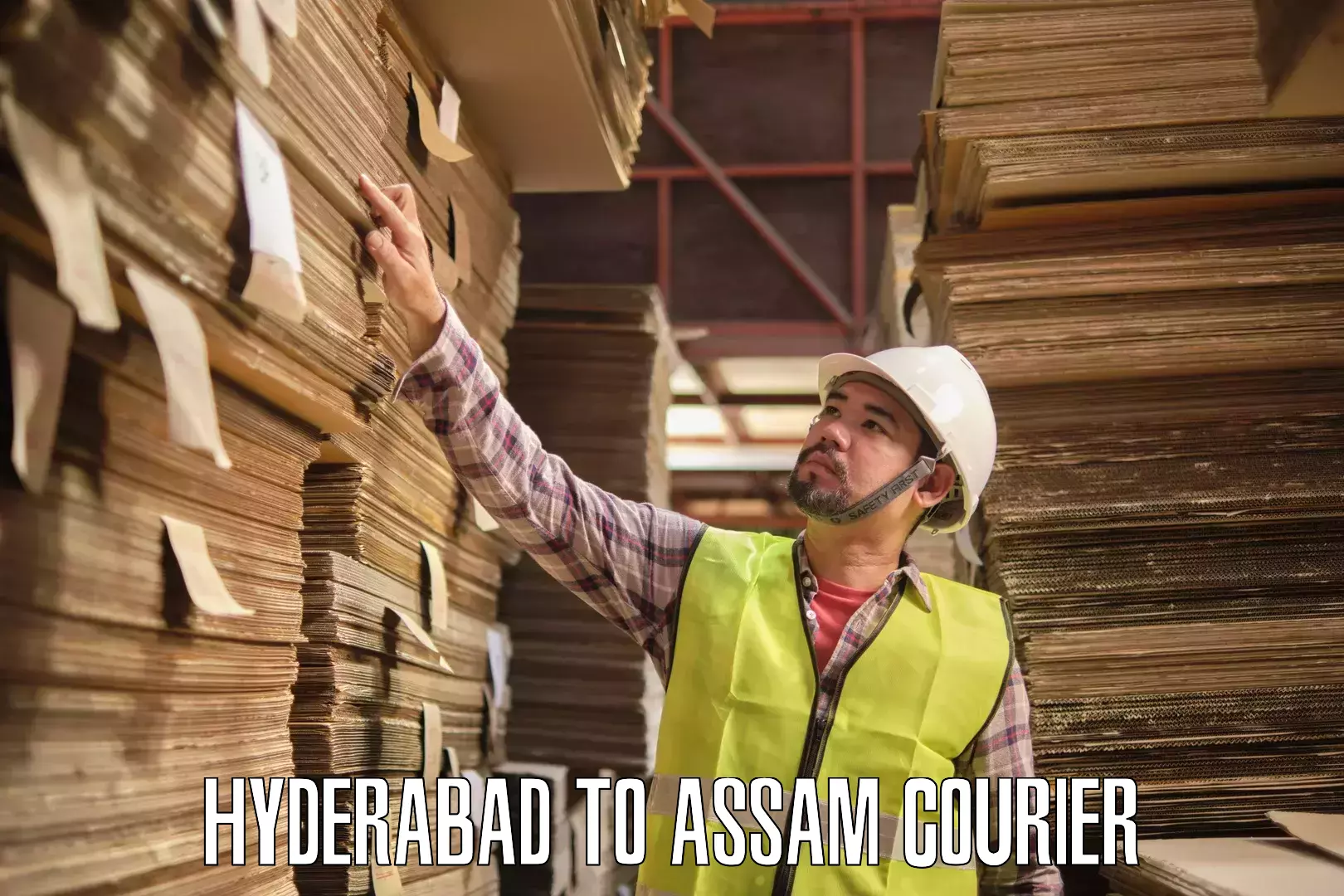 Multi-city courier Hyderabad to Assam