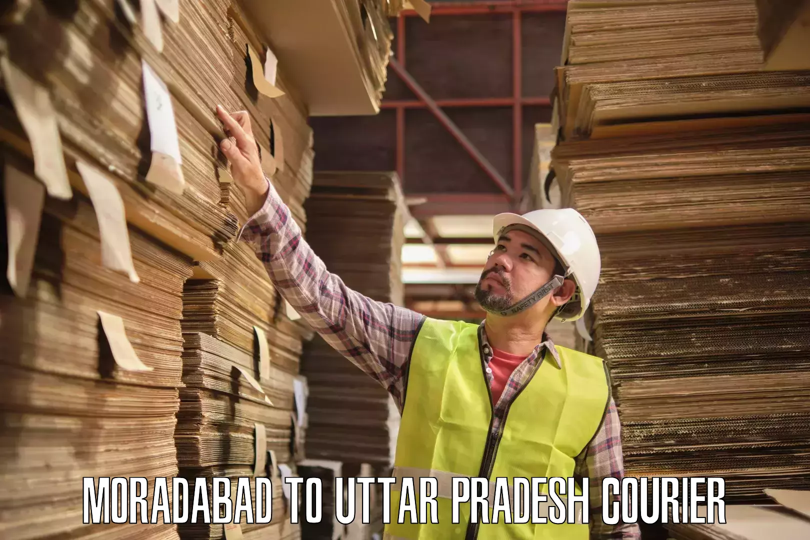 Next-day freight services Moradabad to Uttar Pradesh