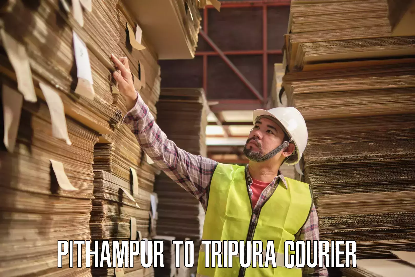 Courier service efficiency Pithampur to Tripura