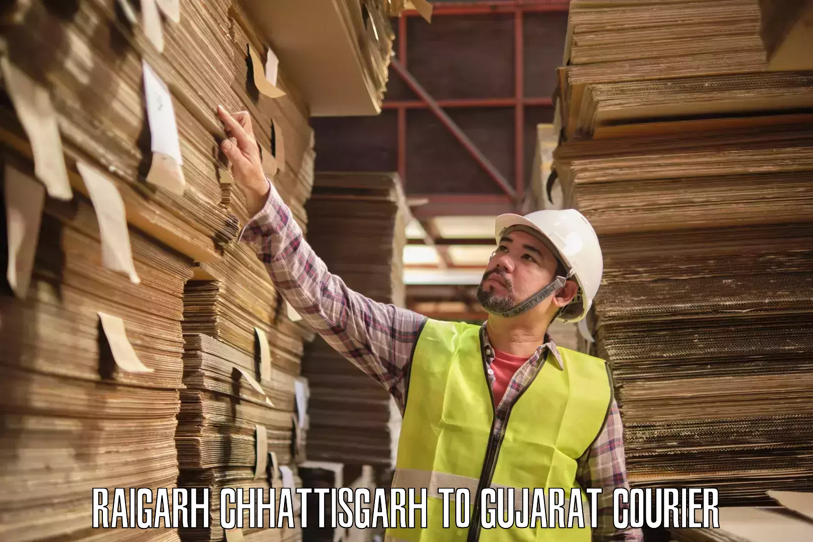 Courier service booking Raigarh Chhattisgarh to Sanand